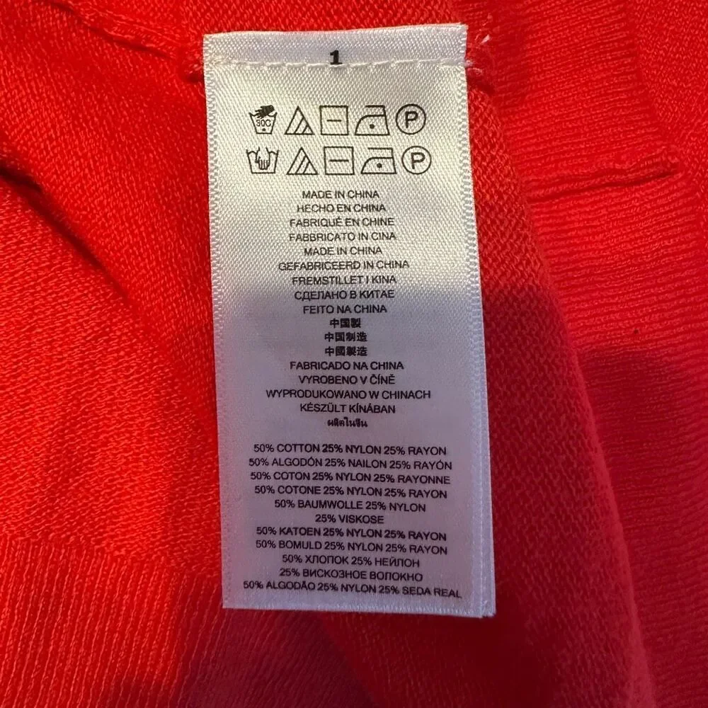 Michael Kors orange sweater dress- size M